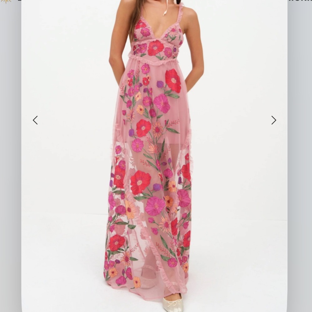 For Love and Lemons Kaylee Maxi Dress never worn with tags